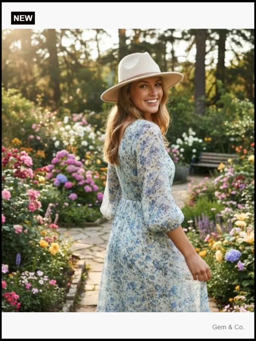 Classic Felt Fedora Wide Brim Hat with Belt Buckle
